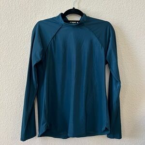 All in Motion Long-Sleeve Swim Top / Rash Guard, Size: Women's XL, Color: Teal